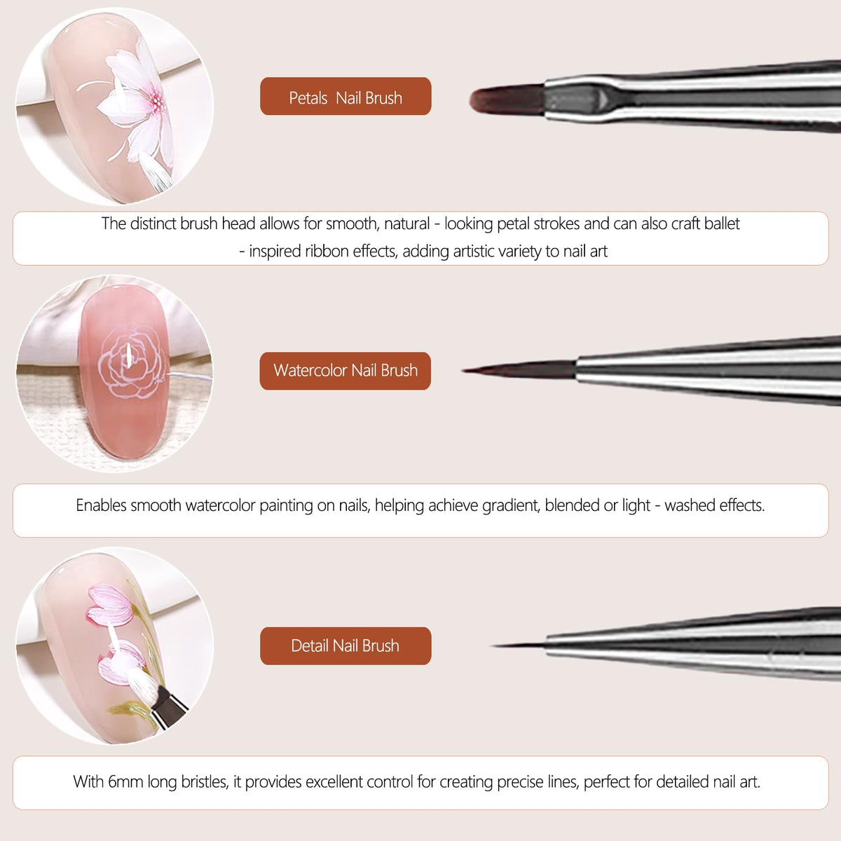 HYWWPFLAY close-up of ultra-fine nylon bristles showing smooth paint pickup and control