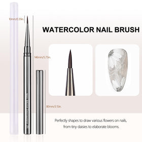 HYWWPFLAY petal brush forming a one-stroke flower petal for faster floral designs