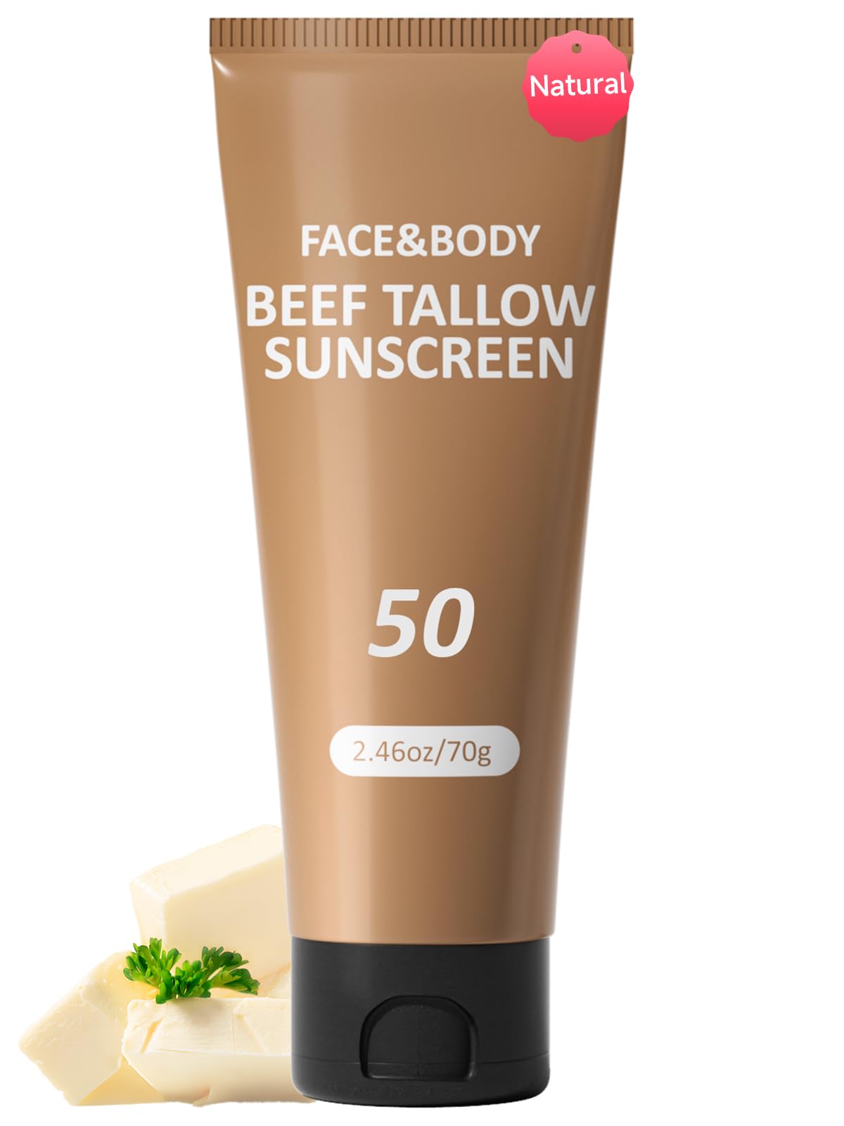 HZENPPOR front packaging showing compact SPF 50 sunblock, convenient for travel