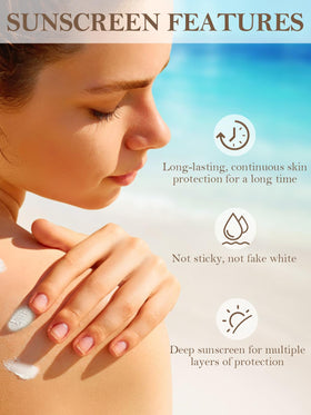 HZENPPOR ingredient label highlighting SPF 50 and grass-fed tallow benefits
