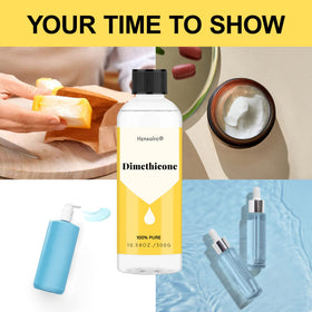 Hznxolrc in-use mixing dimethicone into a cream demonstrating improved spreadability