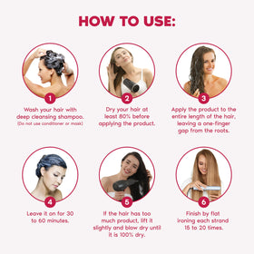 I Belli Capelli in-salon application showing professional-style results