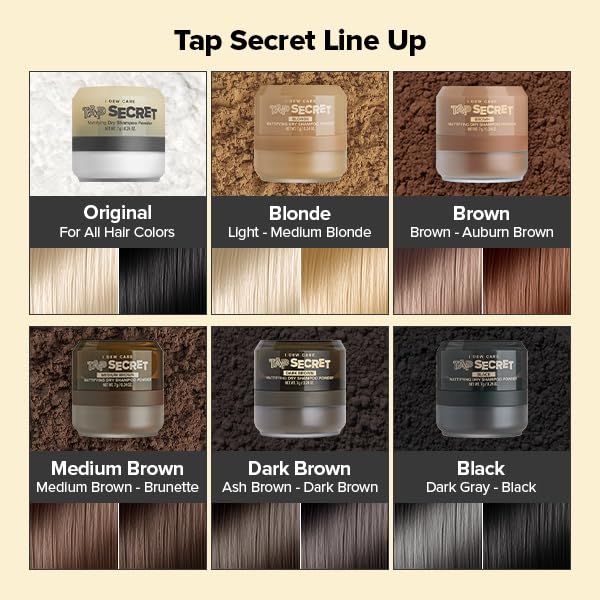 I DEW CARE brunette hair touchup showing reduced residue and fresh roots