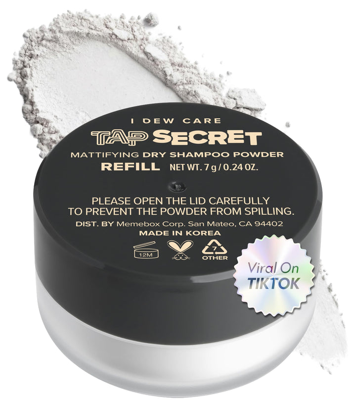 I DEW CARE front packaging showing compact travel tub and branding for effortless refresh