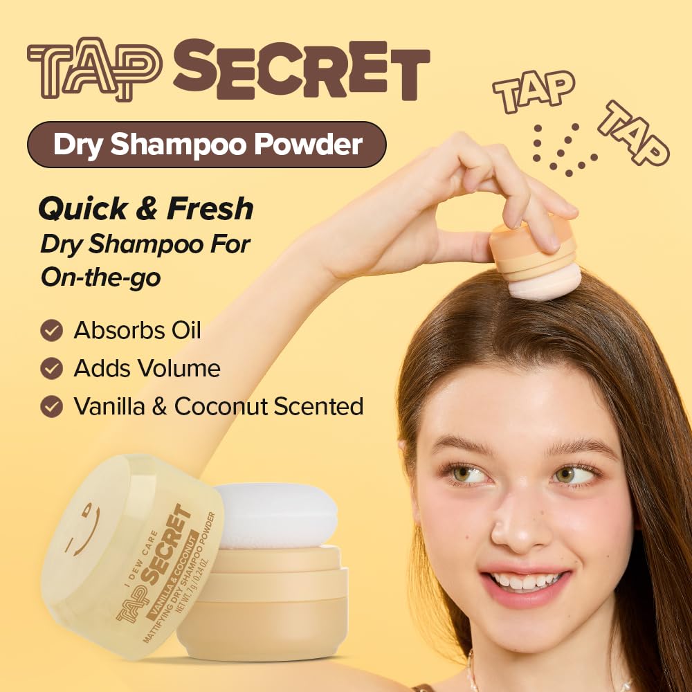 I DEW CARE open top showing powder detail and easy refill benefit