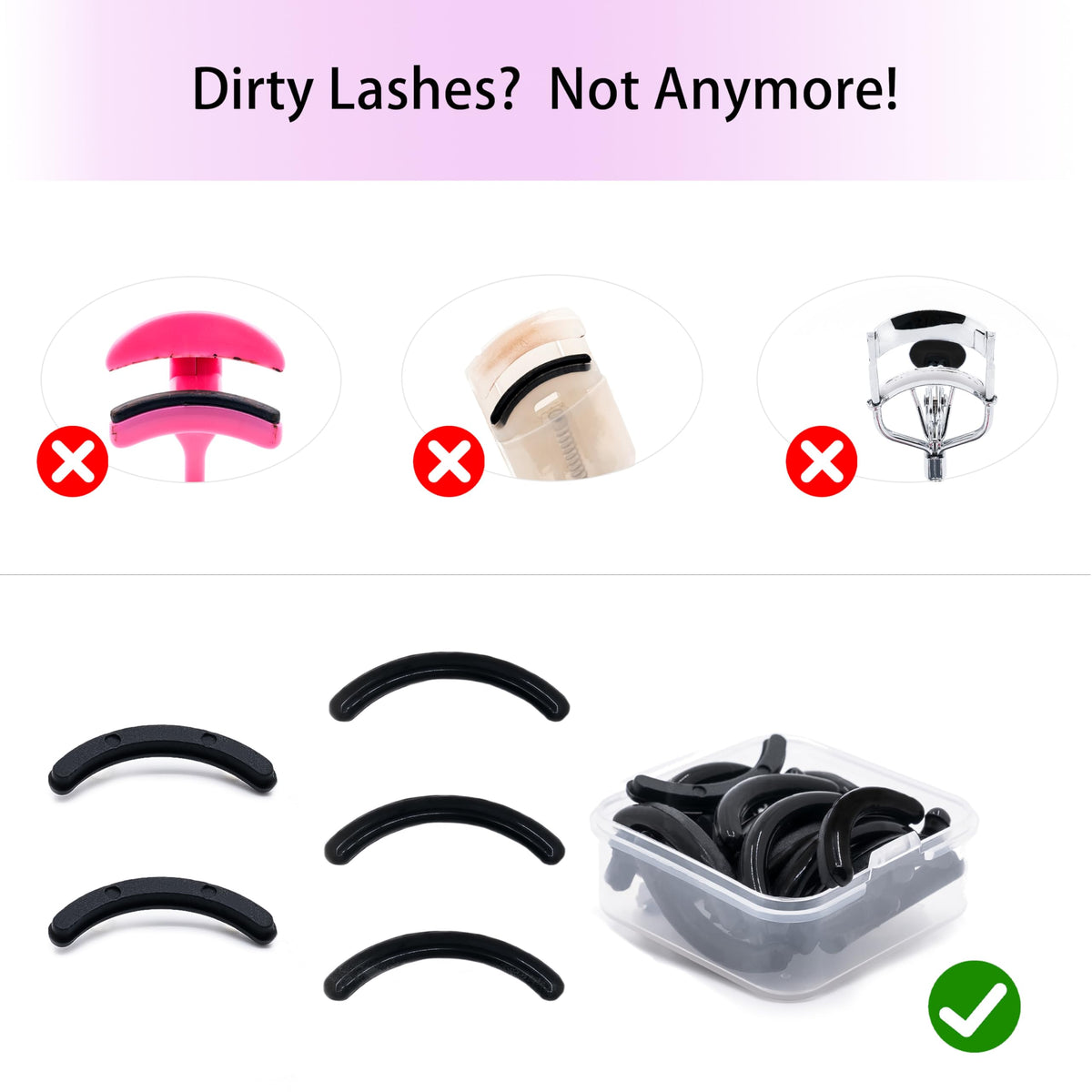i-laesh installed in curler demonstrating pinch-free curl and even pressure