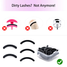 i-laesh installed in curler demonstrating pinch-free curl and even pressure
