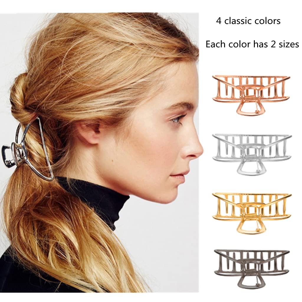 IAXSEE clips holding hair in a bun demonstrating secure all-day hold