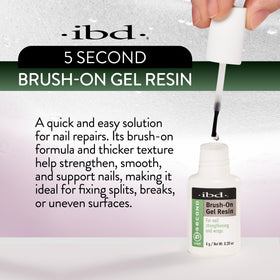 IBD applying gel resin to a nail tip for instant strong bonding
