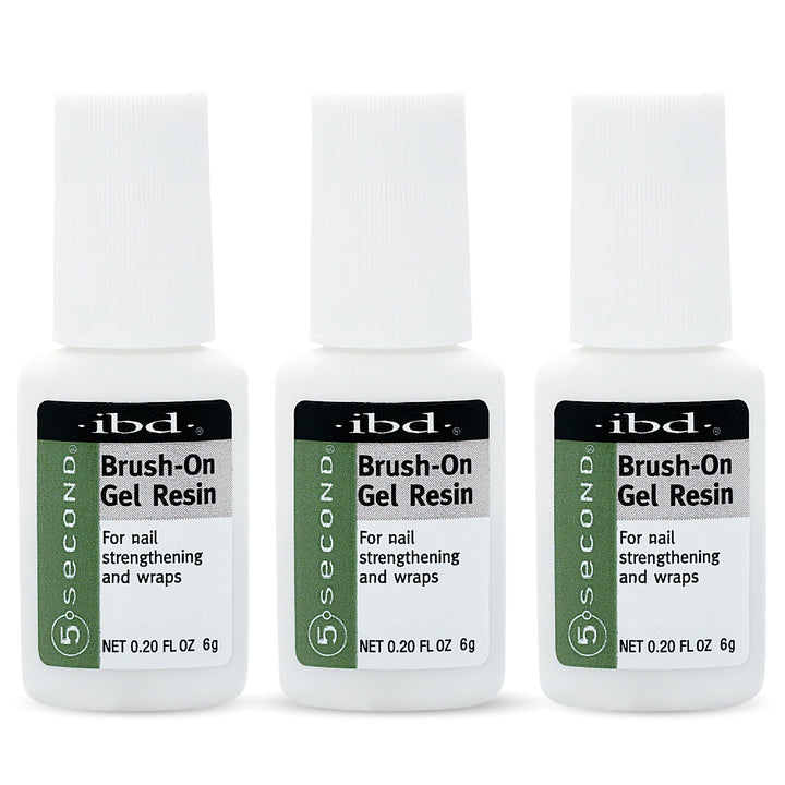 IBD front packaging showing three 6g bottles for quick nail repairs