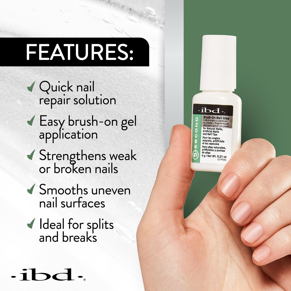 IBD gel resin texture close-up highlighting smooth, non-runny finish