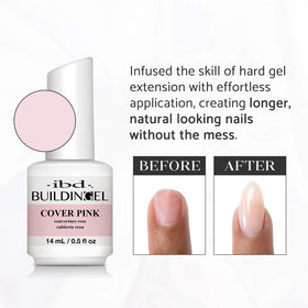 IBD builder gel sculpted nails in use showing natural-looking strength