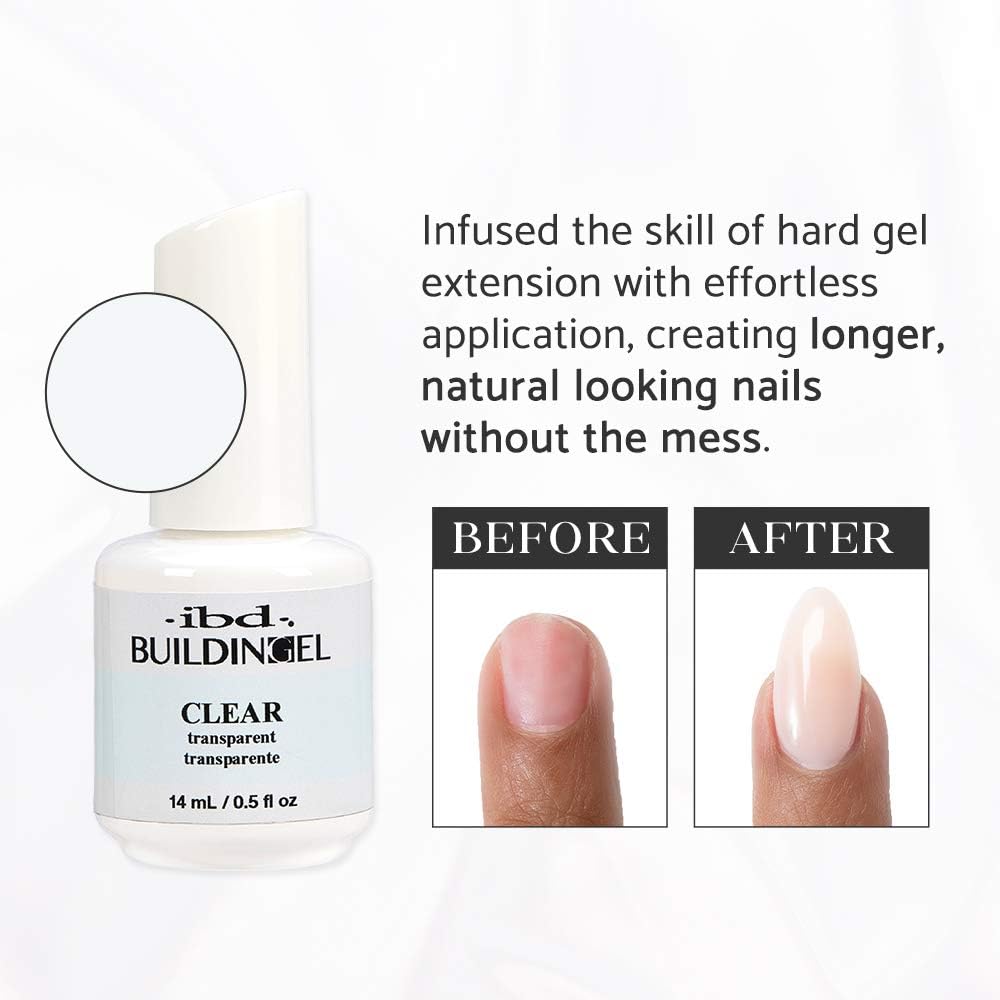 IBD building gel clear texture droplet showing smooth consistency for easy leveling benefit