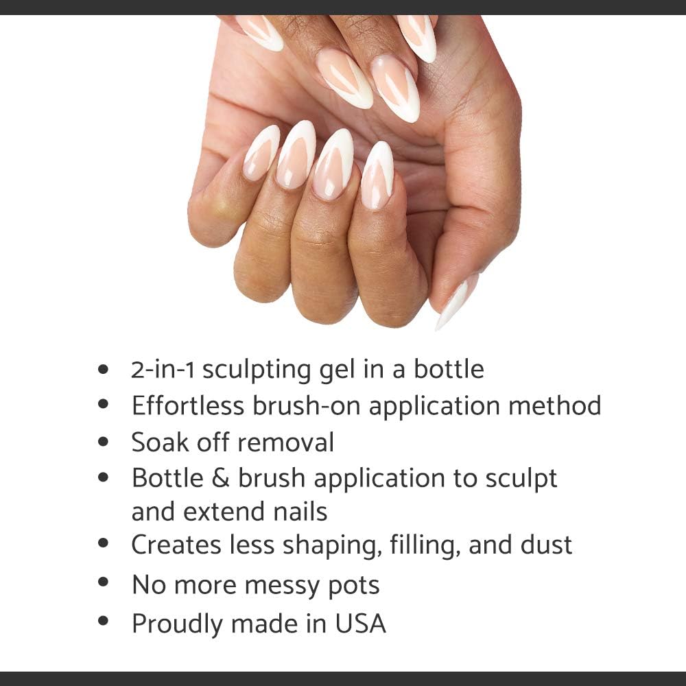 IBD applied on nails in use showing natural-looking strengthened extensions