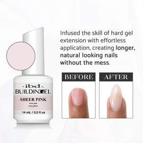 IBD gel texture swirl highlighting self-leveling formula for smooth finish