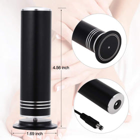I·B·N G next to hand for scale showing lightweight, ergonomic handheld benefit