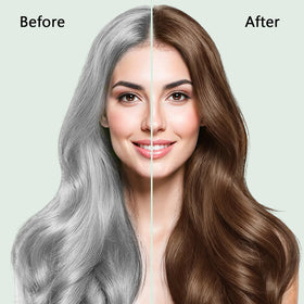 ICEMOUNTAIN applied in shower to wet hair demonstrating mess-free coloring benefit