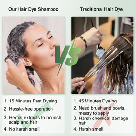 ICEMOUNTAIN rich lather on hair illustrating full, even pigment coverage