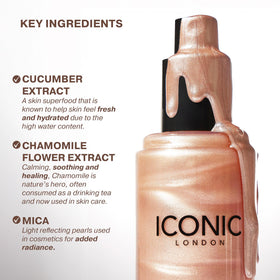 ICONIC LONDON spray nozzle releasing fine mist to demonstrate even application benefit