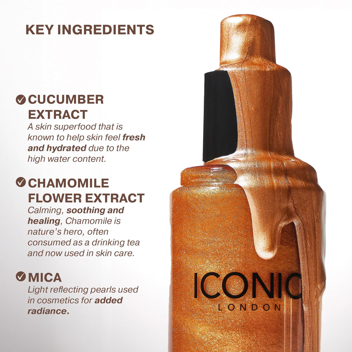 ICONIC LONDON fine mist spraying evenly for lightweight hydration benefit