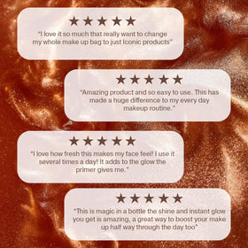 ICONIC LONDON label close-up highlighting vegan ingredients and antioxidant benefit