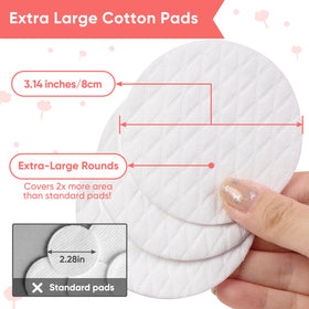 ICOTLE close-up of cotton pad texture showing spunlacing and lint-free benefit