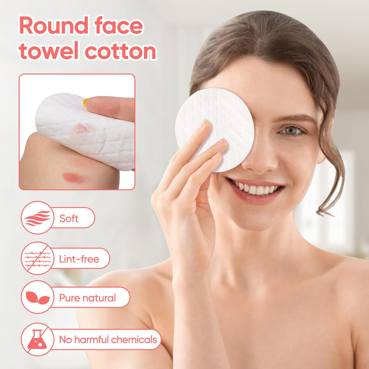 ICOTLE pad removing eye makeup gently protecting delicate skin