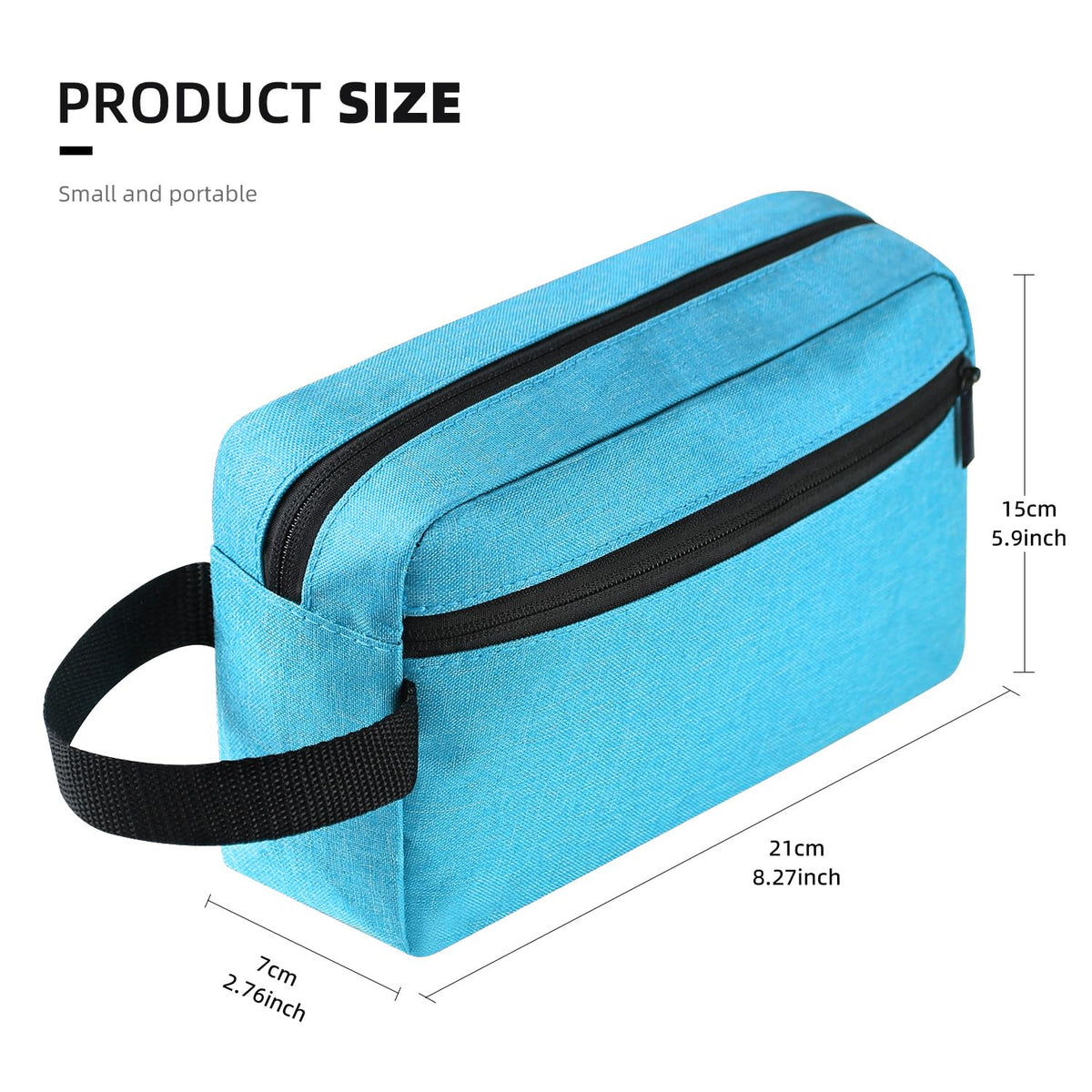 Icramsy open interior displaying compartments for organized toiletry storage