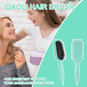iDAOLI brush placed on bathroom counter demonstrating everyday styling convenience