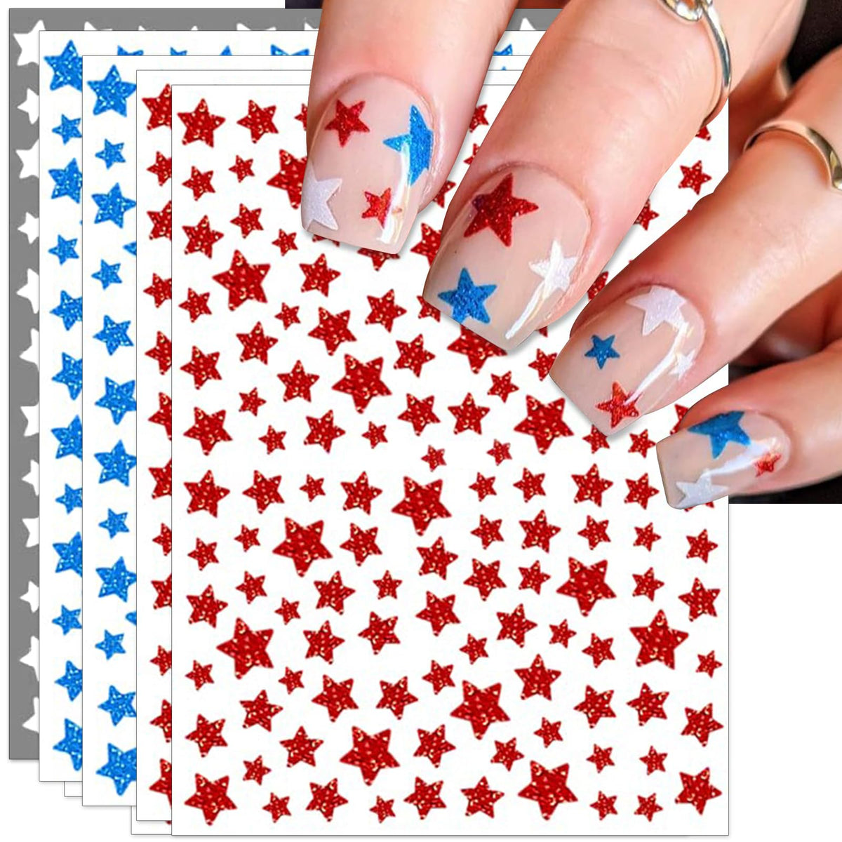 IDDFEVE front packaging showing glitter red blue white stars and benefits