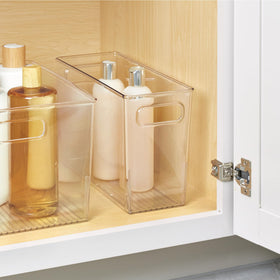 iDesign open top view with easy reach access for lotions and creams benefit convenience