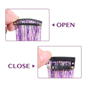 IDN BEAUTY underside of clip showing teeth and lightweight grip for secure wear