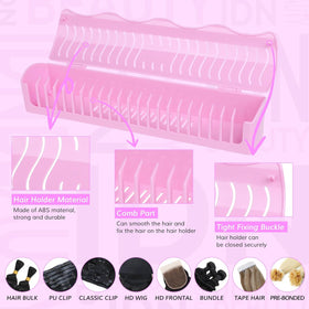 IDN BEAUTY close-up of ABS teeth protecting extensions from tangles