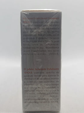 Idole soap bar next to ruler showing 125g scale for accurate sizing and value