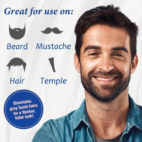 iemokoda hands applying product to beard demonstrating simple five-minute routine