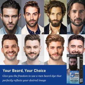 iemokoda man using product in bathroom mirror, quick grooming for confident look