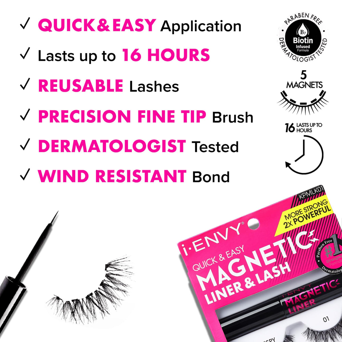 iENVY KISS fine-tip applicator close-up for precise eyeliner control and clean lines