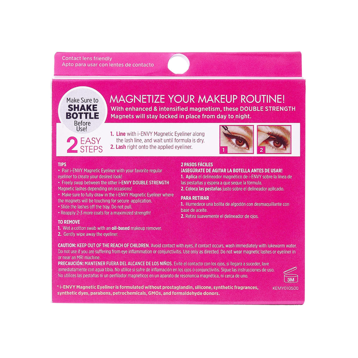 iENVY KISS in a makeup pouch lifestyle shot showing travel-ready ease and reusable lashes