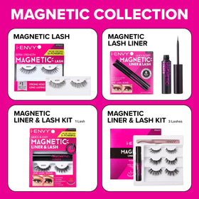 iENVY KISS applied on eye showing natural-looking lash band hold and wind-resistant security