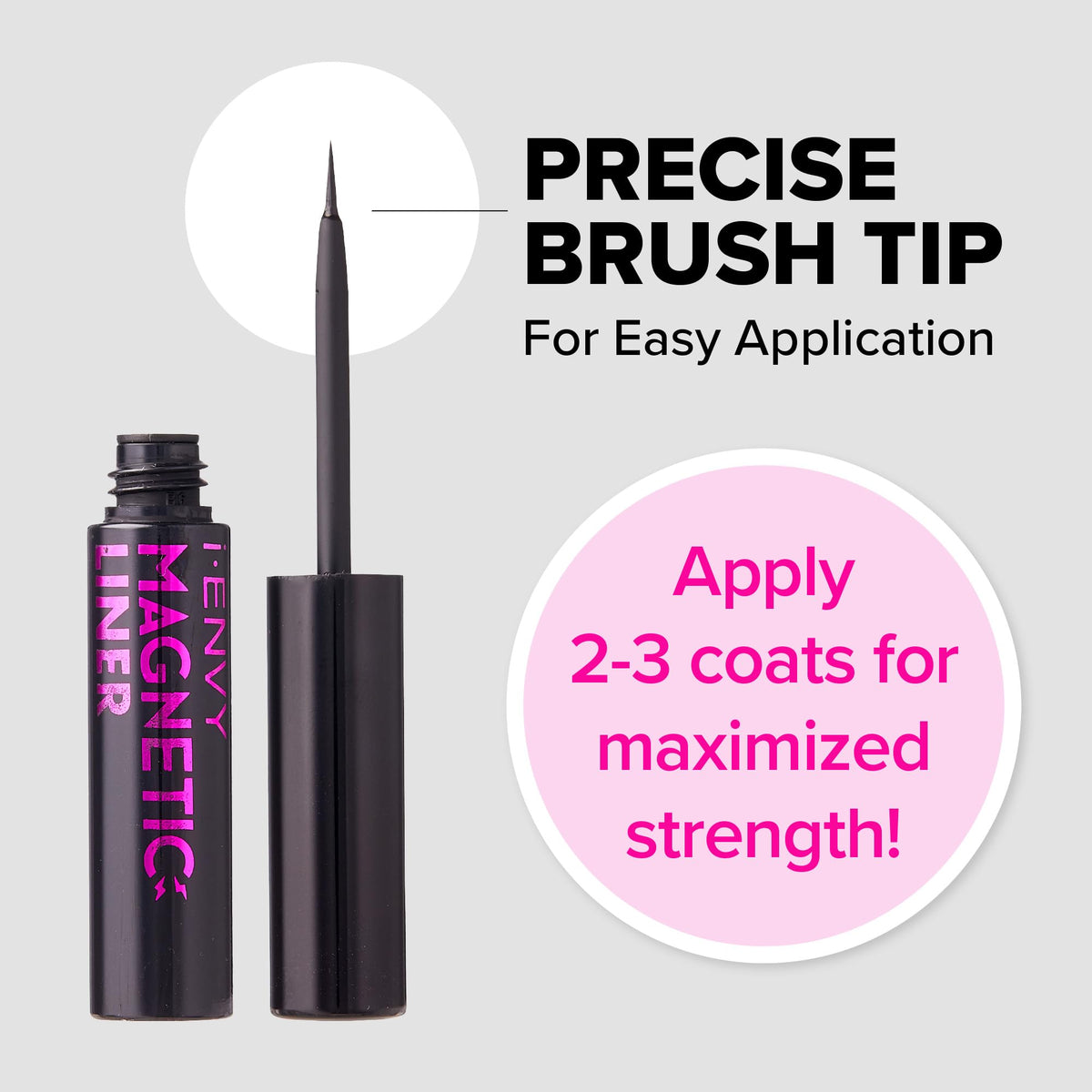 iENVY KISS paired with iENVY magnetic lashes demonstrating quick magnetic attachment benefit