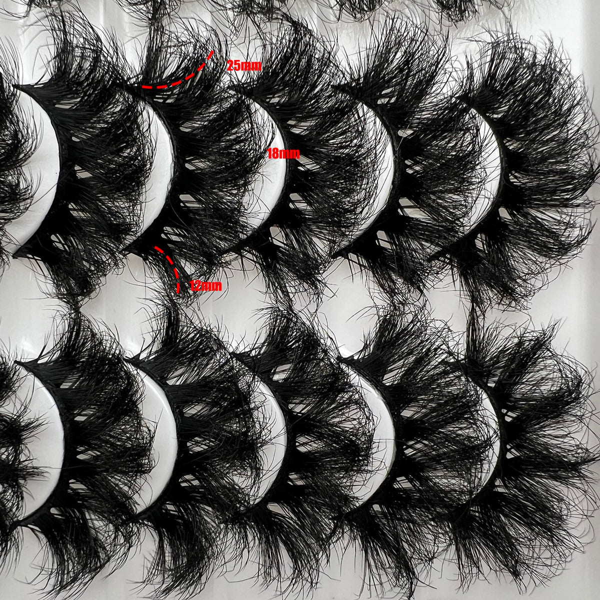 IFSOWDRA side profile on model eye showing lifted cat-eye effect