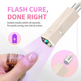 iGel Beauty detachable head detail illustrating easy travel and setup benefit
