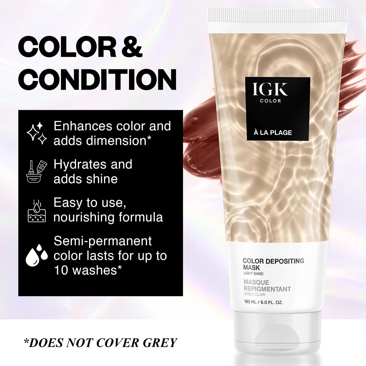 IGK close-up of cream texture highlighting rich consistency and conditioning feel