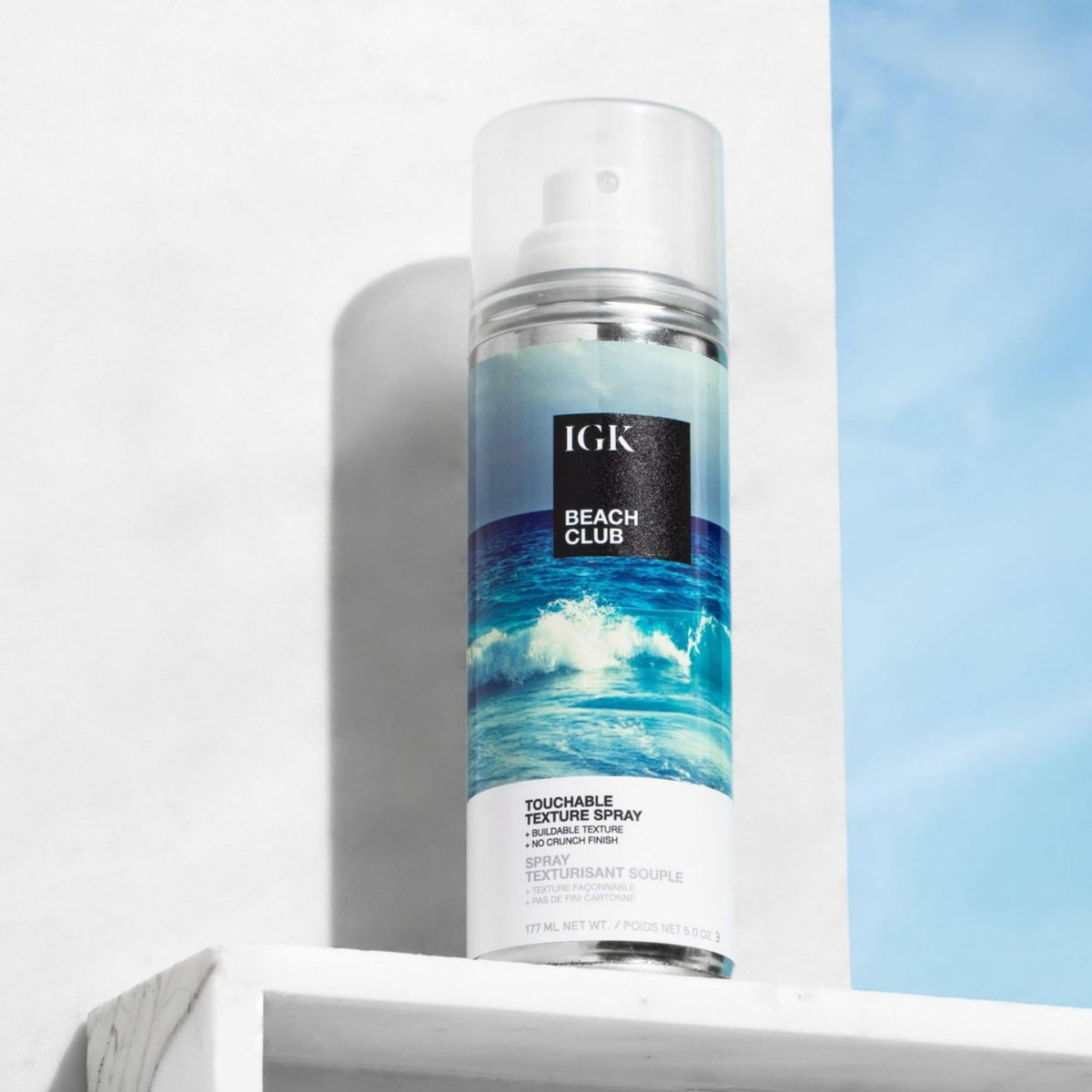 IGK BEACH CLUB before and after photo showing added fullness and visible texture benefit