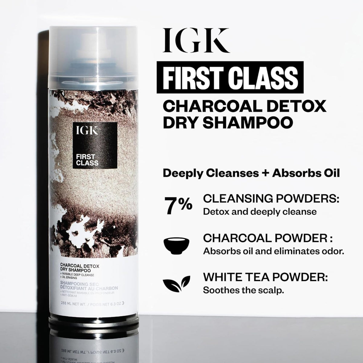 IGK before and after volume comparison showing lifted roots and fuller hair appearance