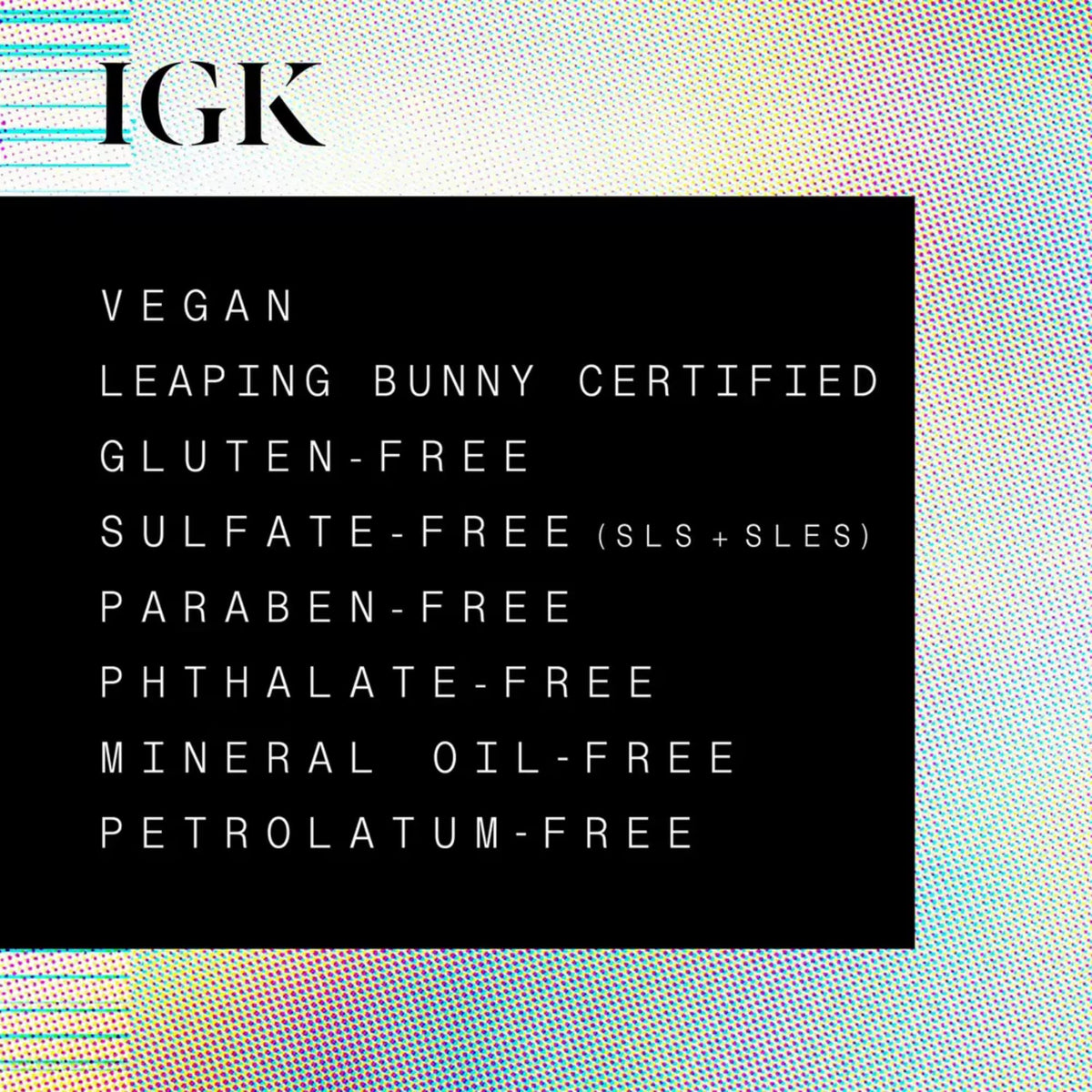 IGK Big Time in bathroom styling scene showing salon-quality results