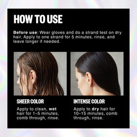 IGK Brown Bella on finished brunette hair showing improved shine and color boost benefit