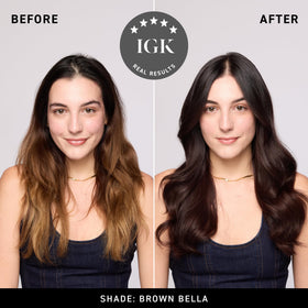 IGK Brown Bella creamy mask close-up showing rich texture and moisturizing benefit