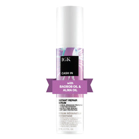 IGK CASH IN front packaging showing bottle and label with repair benefits