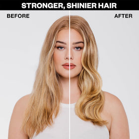IGK CASH IN applied to damp hair before blow-drying for heat protection